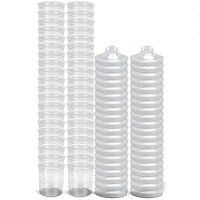 GenRefin Spray Cup System SPS PPS  400ml Box of 50 Lids and Liners (hardcup not included)