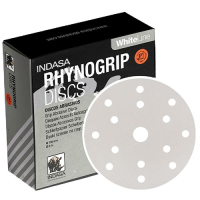 Indasa Whiteline Discs 150mm 15 Hole Box of 50 grit P80-P500