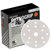 Indasa Whiteline P180 Velcro Discs 150mm 15 Hole Box of 50