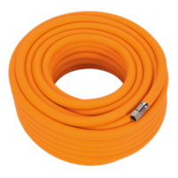 Sealey Tools  Air Hose 20m x 10mm Hybrid High-Visibility with 1/4"BSP Union