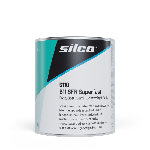 Silco 6110 B11 SFR Super-fast Semi-Lightweight Putty 3L