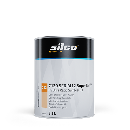 Silco M12 SFR Superfast Ultra Fast Drying Primer Surfacer Grey 3.5L